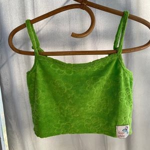 Lime Green Hello Kitty Cropped Tank 💚